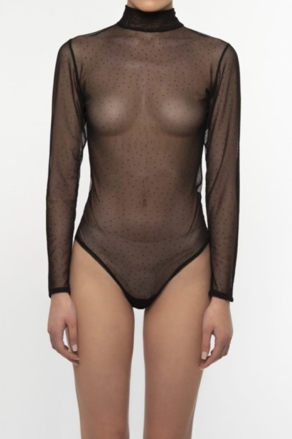 LIZZIE TULLE BODYSUIT WITH GLITTER DETAILS 